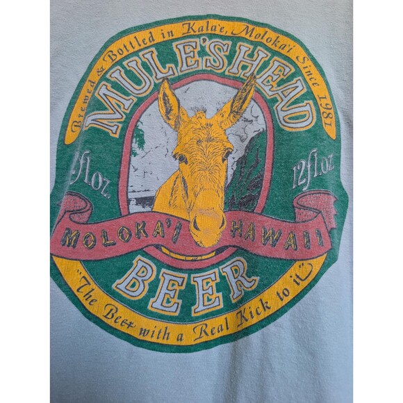 Vintage Mules Head Beer Shirt: Collectible Hawaii T-shirt - Picture 7 of 7